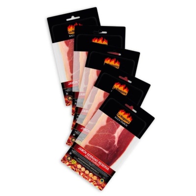 PACK LONCHEADO JAMÓN SERRANO GRAN RESERVA RAZA DUROC 5 UNIDADES