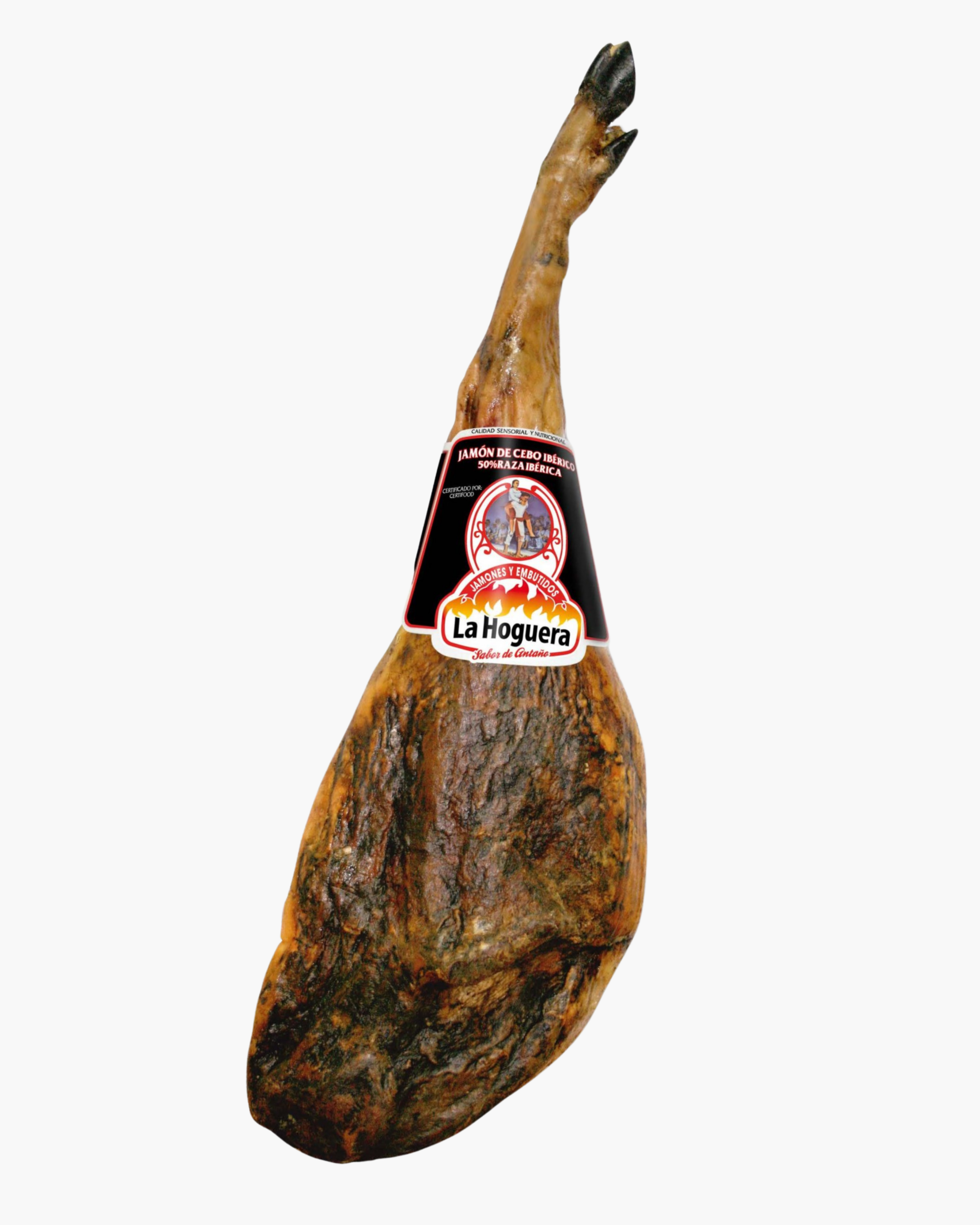Jamón de cebo ibérico (50% raza ibérica) + jamonero de regalo